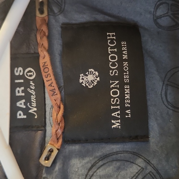 Womens Crop Leather Moto Jacket - Picture 2 of 4